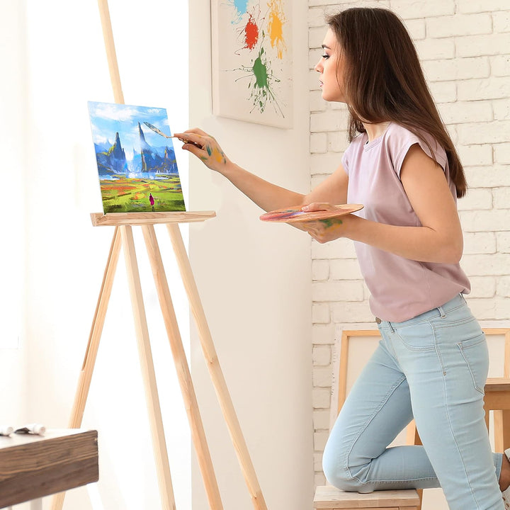 Belle Vous 28 Stk Leere Leinwände zum Bemalen – 20 x 30 cm – Vorgespannte Kleine Leinwand – Leinwand
