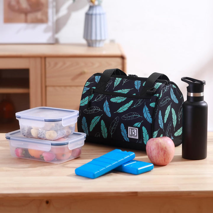 Brisby Kühltasche - 10L, Lunchtasche Damen, Vierschicht isolierte Kühltasche mit Kühlelemente, viels