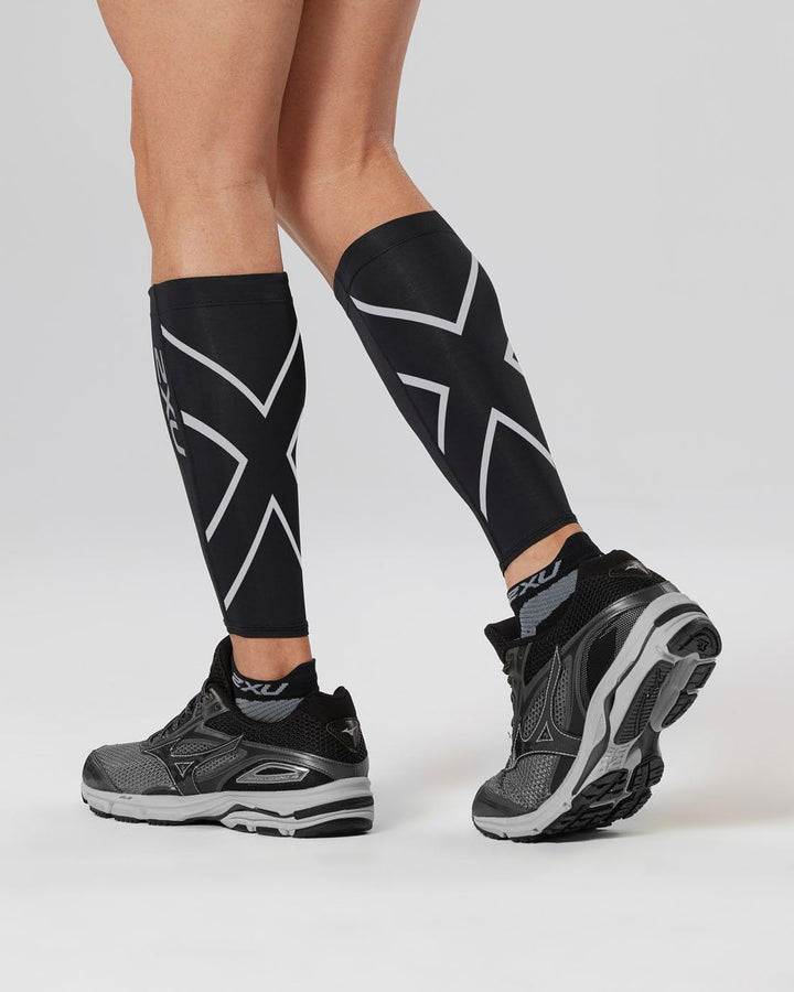 2XU Unisex Compression Calf Guard Gamaschen XS Schwarz, XS Schwarz