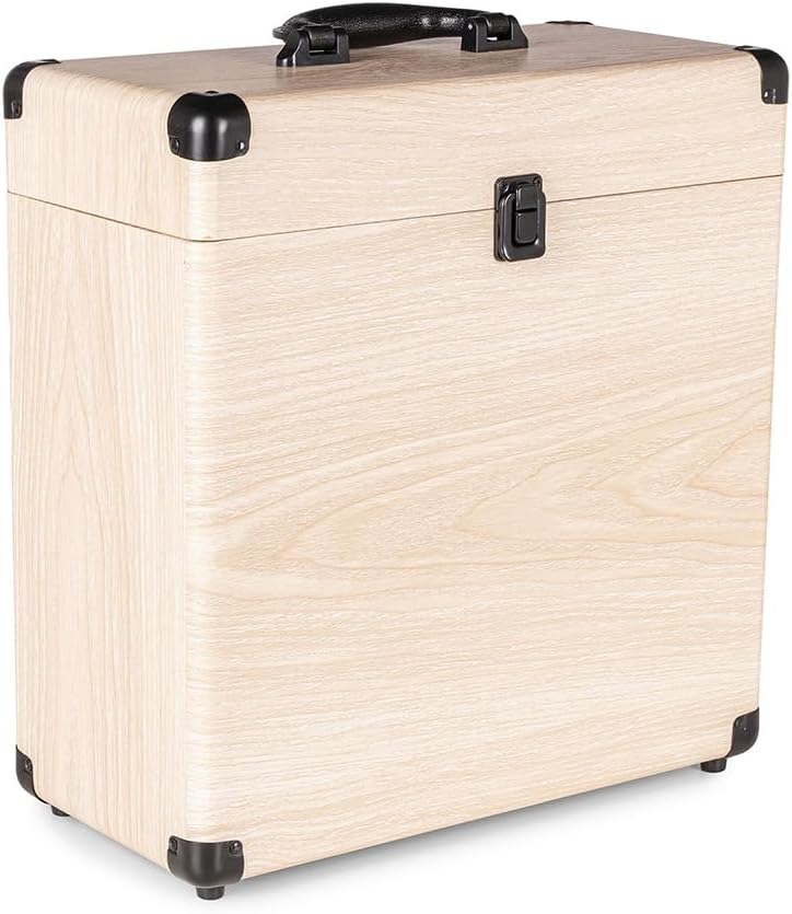Audizio RC32 - Robuster Koffer für Schallplatten Aufbewahrung - Design Vinyl Holder - Plattenkoffer