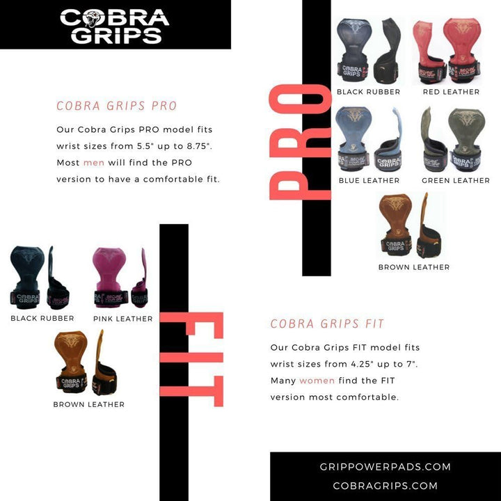 Cobra Grips V2 Lifting Griffe Gewicht Versa Handschuhe Alternative Power Pro schwarzes Leder, Pro sc