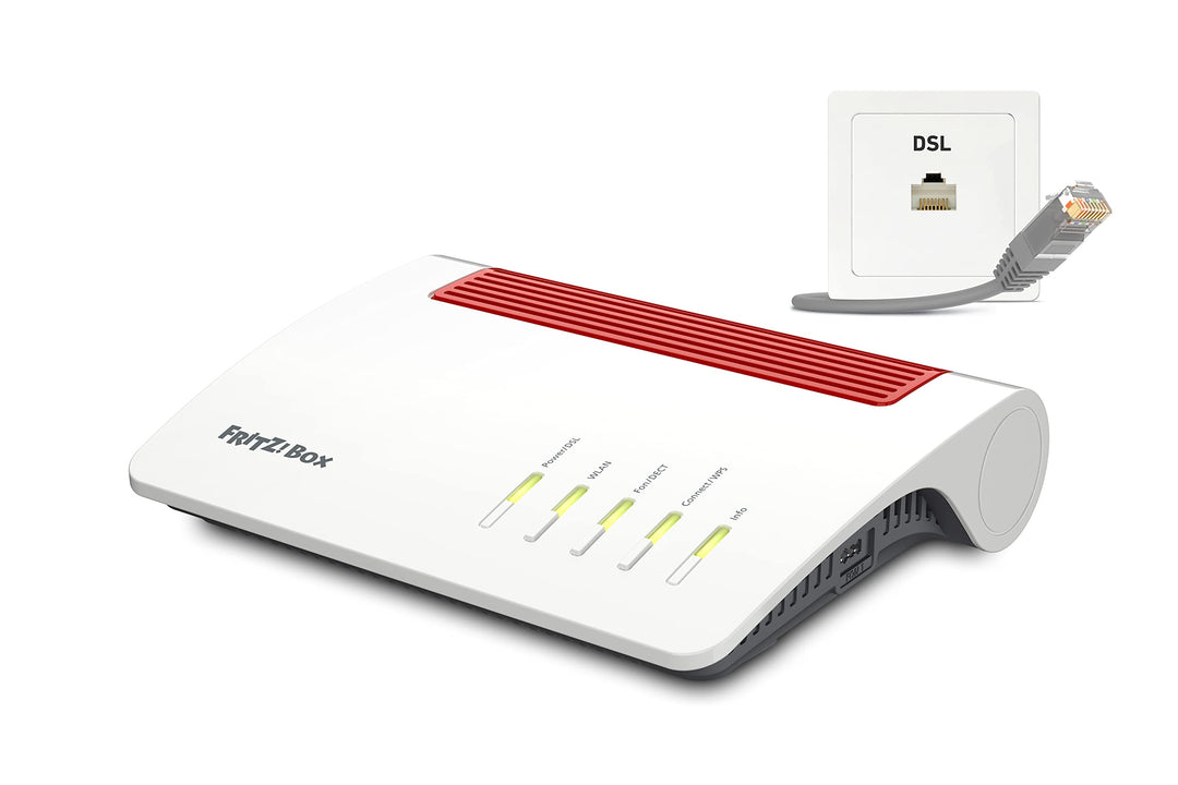AVM FRITZ!Box 7590 AX International (DSL/VDSL WLAN Router mit Wi-Fi 6, 2.400 MBit/s (5GHz) & 1.200 M
