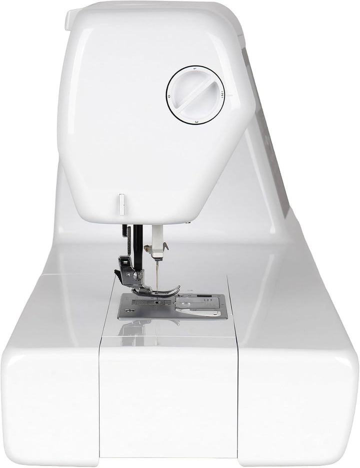 Nähwelt Flach Basic Sewing Maxi Computer-Nähmaschine – Langarm Nähmaschine mit 30 cm Durchlass, 200