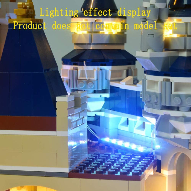 GEAMENT LED Licht-Set kompatibel mit Lego 71040 Das Disney Schloss 2016 Version (Disney Castle) (Leg