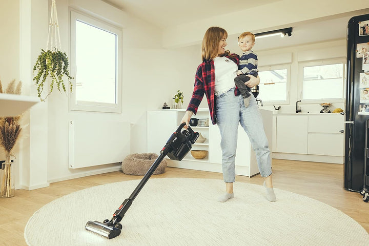 SEVERIN SEPURO Pro Akku Stiel- und Handstaubsauger mit innovativer Staubbeutel-Technologie und Einhe