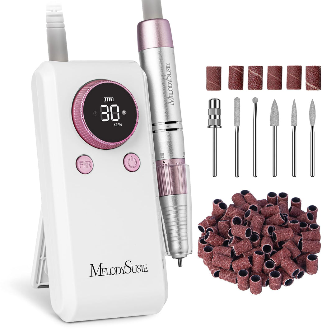 MelodySusie SC330G 2-in-1 Nagelfräser für Clip-on- und Tischgebrauch: Wiederaufladbare Professionell