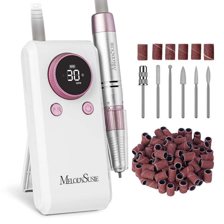 MelodySusie SC330G 2-in-1 Nagelfräser für Clip-on- und Tischgebrauch: Wiederaufladbare Professionell