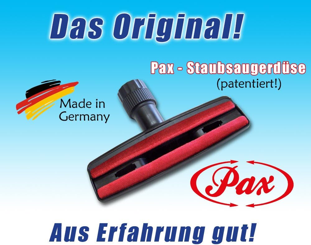 PAX Fussel Staubsaugerdüse Tierhaardüse rot - 27 cm breit, für Teppich &amp; Hartboden - leichtgängig, u