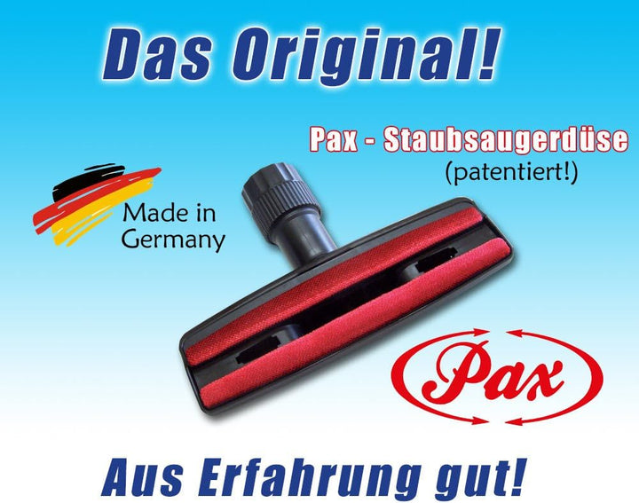 PAX Fussel Staubsaugerdüse Tierhaardüse rot - 27 cm breit, für Teppich &amp; Hartboden - leichtgängig, u