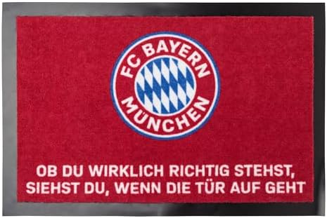 FC Bayern München Fussmatte I Schmutzfangmatte I Fussabstreifer I Spruch I Fussball