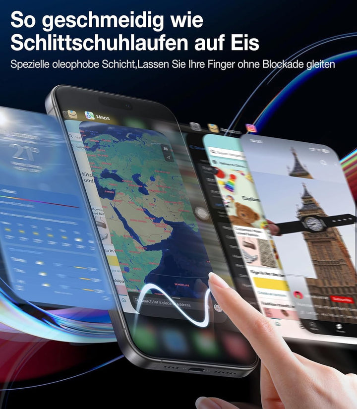 TORRAS für iPhone 12/12 Pro für Panzerglas Zertifizierung auf TOP Stossfestigkeit Schutzglas iPhone