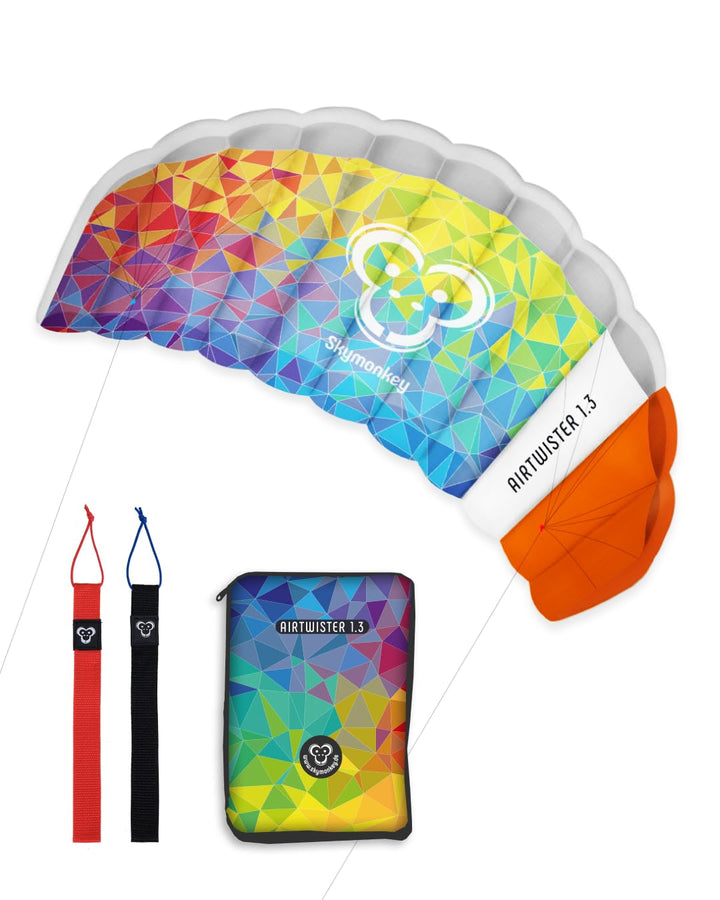 Skymonkey Airtwister Lenkmatte inkl. Packsack & Flugschlaufen - Lenkdrachen bereits fertig angeleint