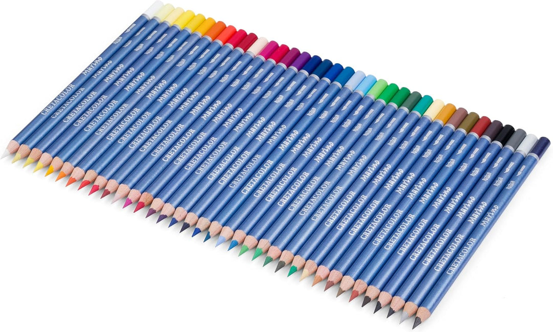 CRETACOLOR Marino, Aquarellierbare Künstlerstifte, Besonders Lichtecht, 36 Farben