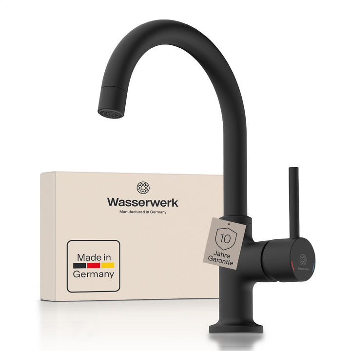 Waschbeckenarmatur WT14 | Wasserhahn Bad | Badarmatur für Waschbecken | Einhebelmischer Bad | Mischb