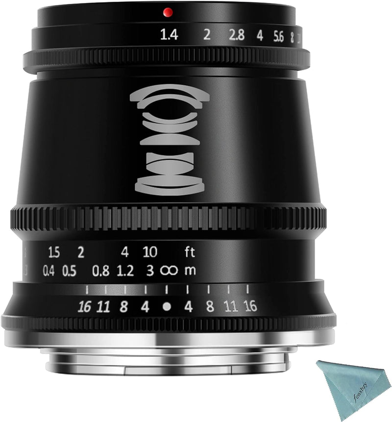 TTArtisan 17mm F1.4 APS-C Wide Angle and Large Aperture Camera Lens for M43-Mount