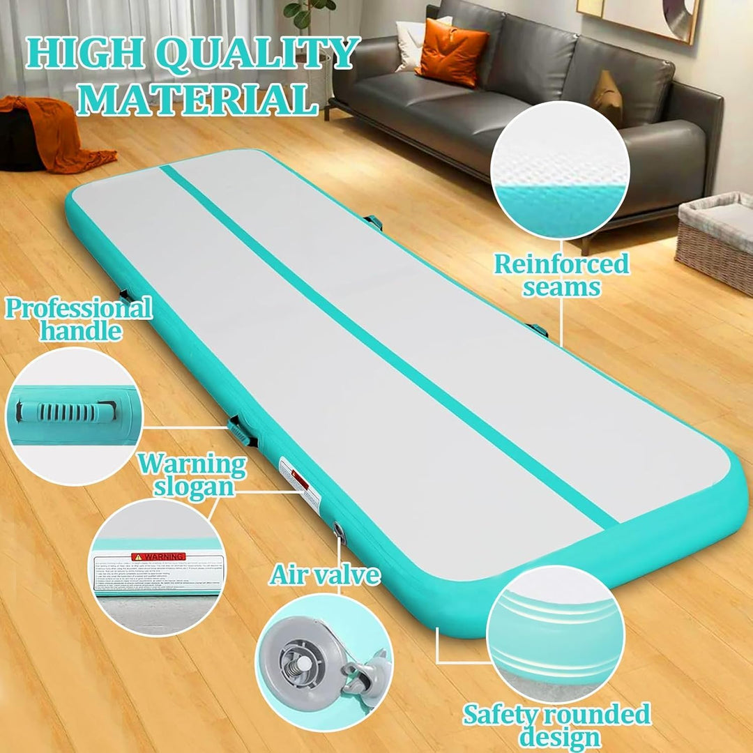 PPXIA Gymnastikmatte Air Matte Track 3M 4M 5M 6M 10/20CM Höhe, Turnmatte Tumbling Matten mit Komplet