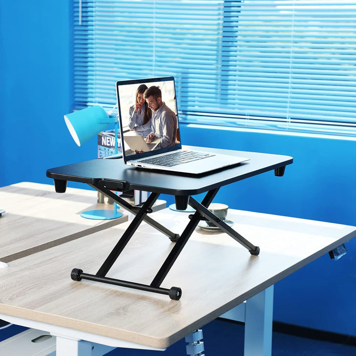 AIMEZO Stehpult Höhenverstellbarer Schreibtisch, 70 x 50cm Steharbeitsplatz für PC Monitor Laptop, E