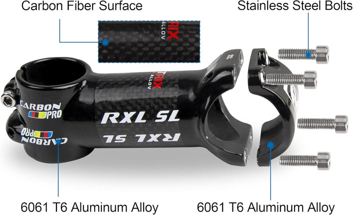 RXL SL Fahrrad lenker Vorbau, MTB Vorbau 31,8mm, Rennrad Vorbau 6 Grad Vorbauten 60/70/80/90/100/110
