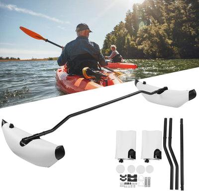 Alomejor Aufblasbarer Kajak-Stabilisator Kayak Float PVC-Kanu-Ausleger-Stabilisator-Kit Ausgleichs-S