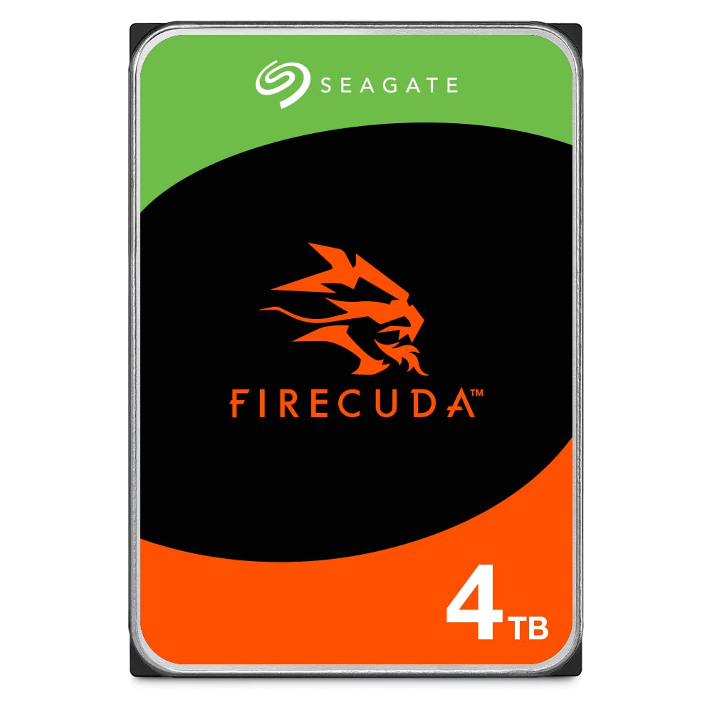 Seagate FireCuda 4TB interne Festplatte HDD, 3.5 Zoll, 7200 U/Min, CMR, 256 MB Cache, SATA 6GB/s, Si