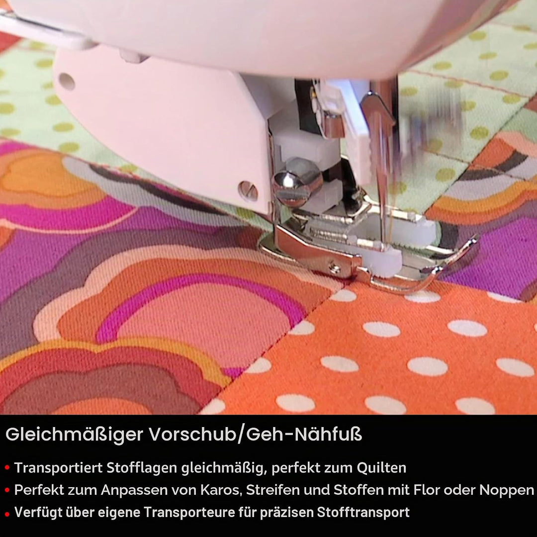 SINGER Even Feed Nähfuss – Gabel, perfekt für passende Streifen und Plaids, Quilten und Nähen mit Fl