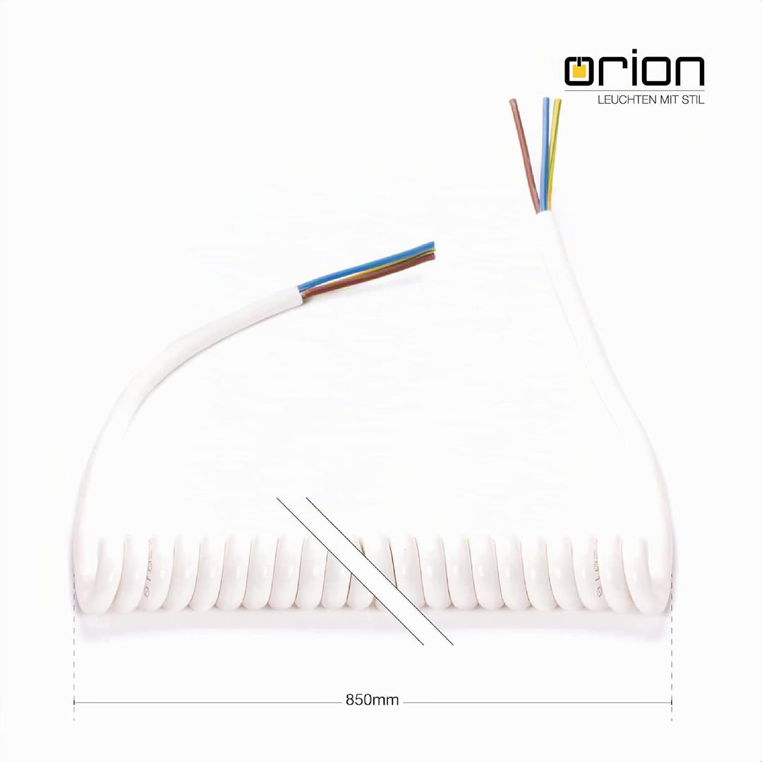 ORION LIGHTSTYLE Spiralkabel 3 adrig Spiralleitung Spiral Verlängerung Elektrokabel Leuchtenkabel La