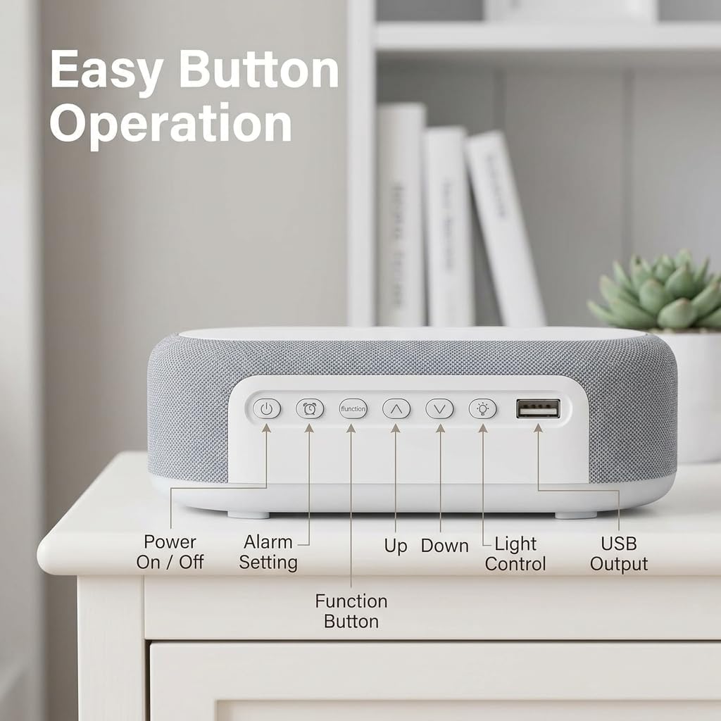 15 W Radiowecker, Ladegerät, Induktion, Lautsprecher Bluetooth 5.3 &amp; FM-Radio, Digitaler Wecker mit