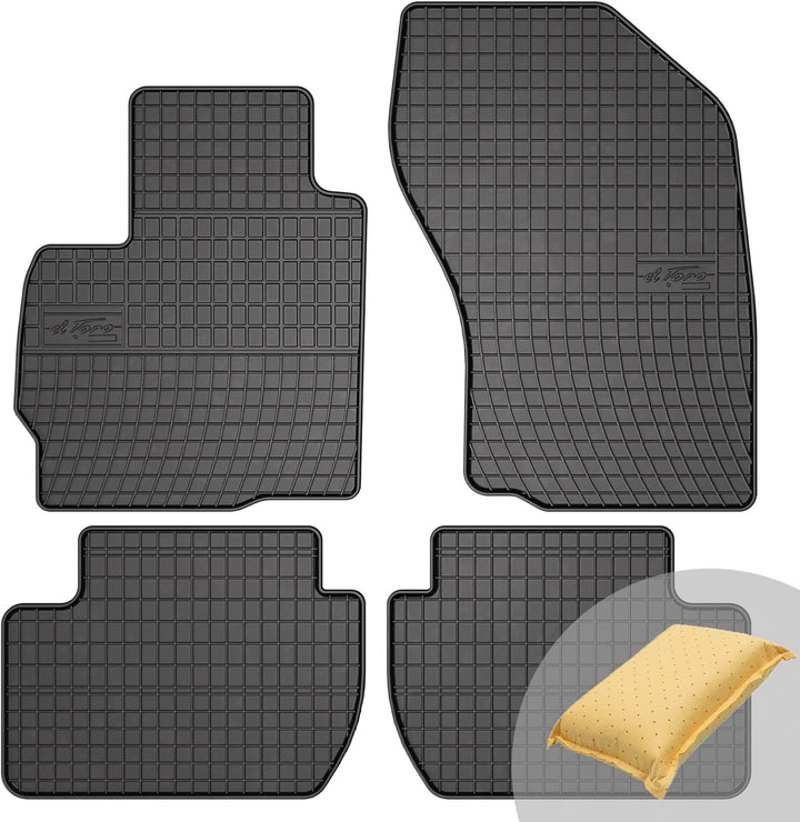 FROGUM EL Toro Gummimatten Ganzjähriges-Set von Autofussmatte Auto Fussmatten für Citroën C-Crosser