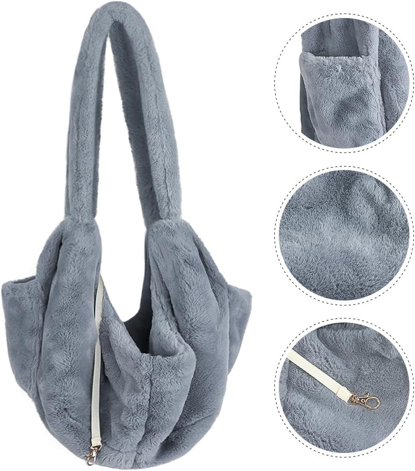Hundetasche Plüsch Tragetasche Winter Warm Hundetragetasche Gemütliche Katzentasche Atmungsaktive Tr