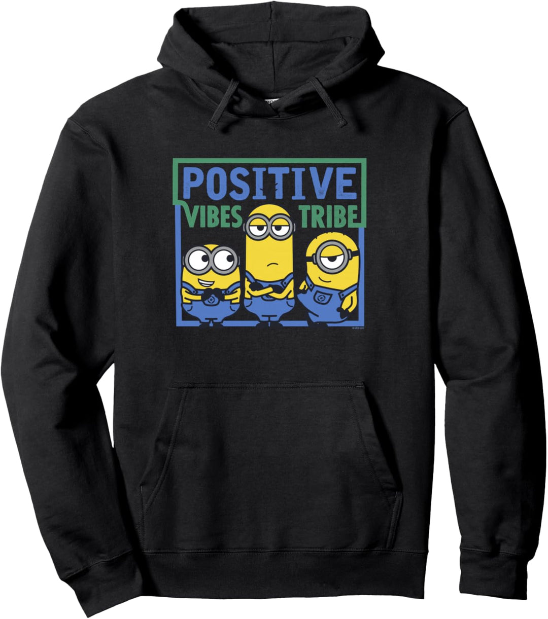Minions Positive Vibes Tribe Group Shot Pullover Hoodie