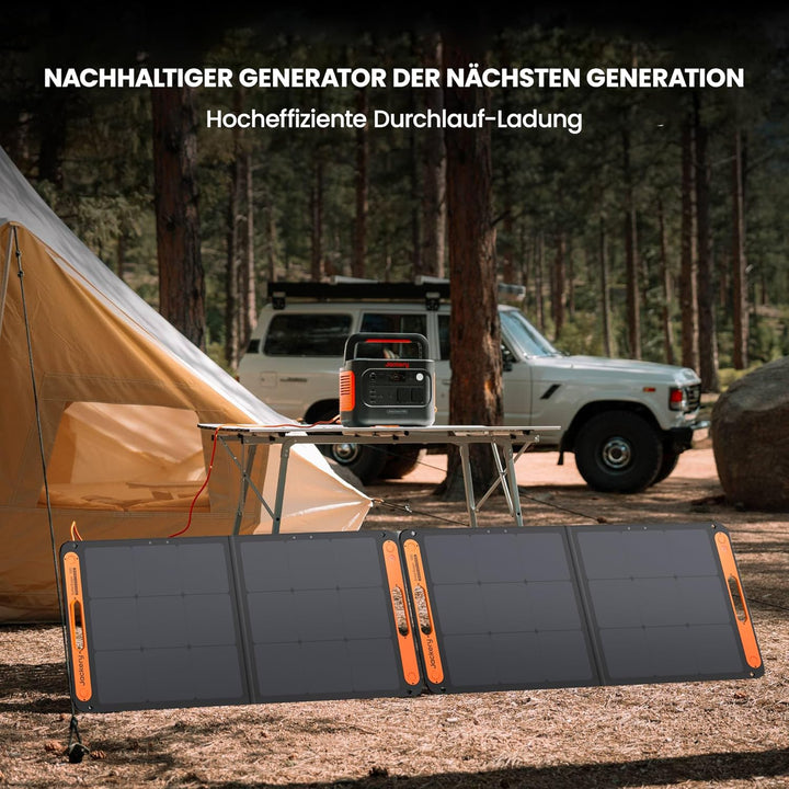 Jackery Solargenerator 1000 v2 mit 100W Solarpanel, 1070Wh LiFePO4 Tragbare Powerstation, 1500W AC/1