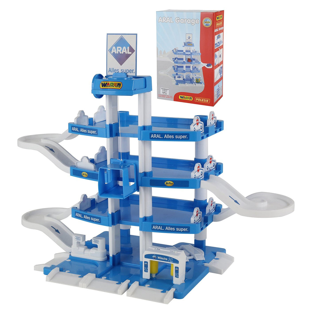 Wader Quality Toys 46086 Parkgarage 4 Ebenen ARAL