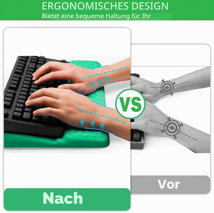 Sightday Tastatur-Handgelenkauflage mit Ständer, 2-in-1-Tastatur-Handgelenkstütze, weiche Memory-Sch