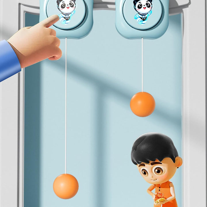 Pingpong-Trainer-Set, Tür-PingPong-Spiel für Kinder - Tragbares Tischtennis-Set, verstellbares Train