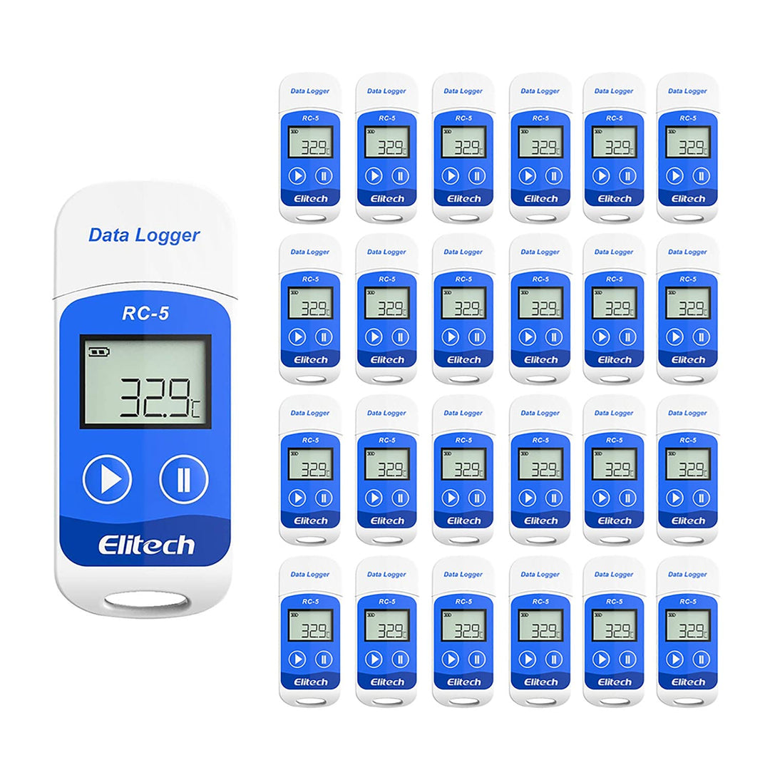 Elitech RC-5 Temperatur Datenlogger - Mini USB Temp Rekorder Interner Externer Sensor Hohe Genauigke