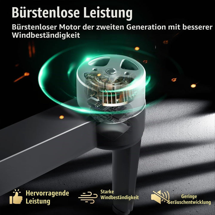 OBEST GPS Drohne mit 4K Kamera für Erwachsene Faltbare FPV Drone Fernbedienung mit 5.9" Bildschirm S