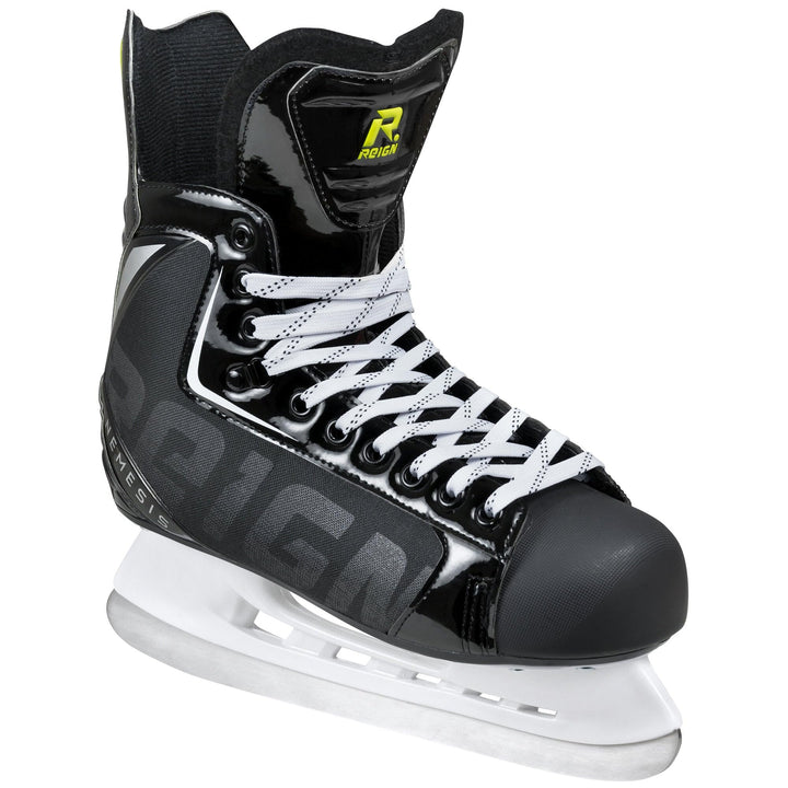 Reign Erwachsene Nemesis Hockey Skate Schlittschuhe, Schwarz, 38