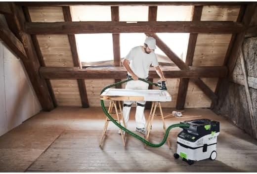 Festool Akku-Absaugmobil CTMC MIDI I-Basic CLEANTEC (mit Hauptfilter, SELFCLEAN Filtersack, Saugschl