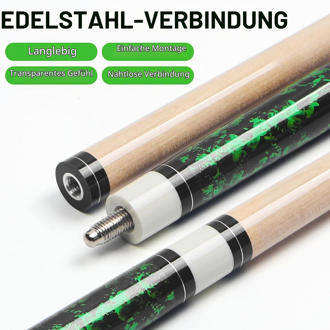 Kmise Billard Queue-Set, 147cm 18–21 oz Professionelles Billardqueue aus kanadischem Ahorn, Neuer ve