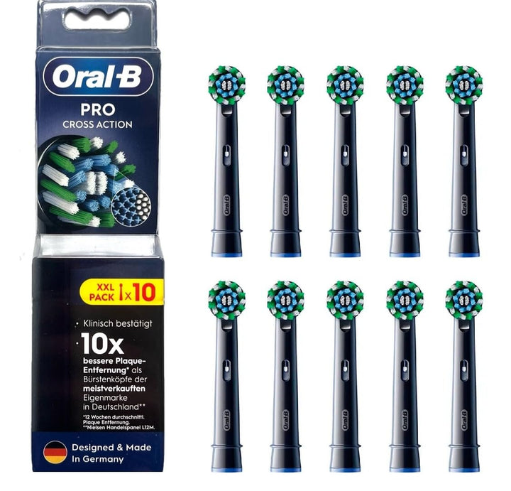 Oral-B Aufsteckbürsten schwarz Pro CrossAction 10er