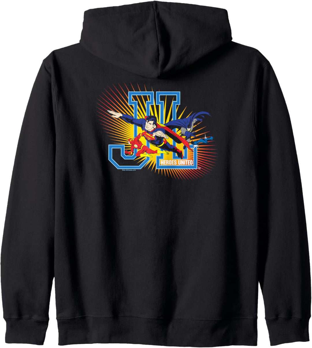 Justice League Heroes United Black Kapuzenjacke