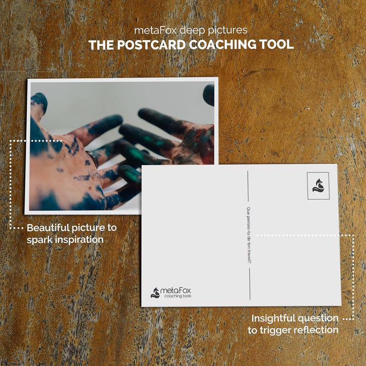 metaFox - 52 Coaching Picture Cards ORIGINAL - Conversation Starter Cards and Facilitation Tools for