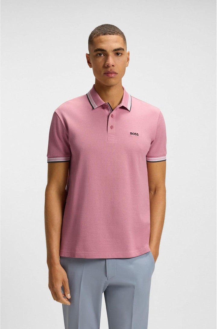 BOSS Herren Paddy Paddy Poloshirt aus Baumwoll-Piqué XS 696open Pink, XS 696open Pink