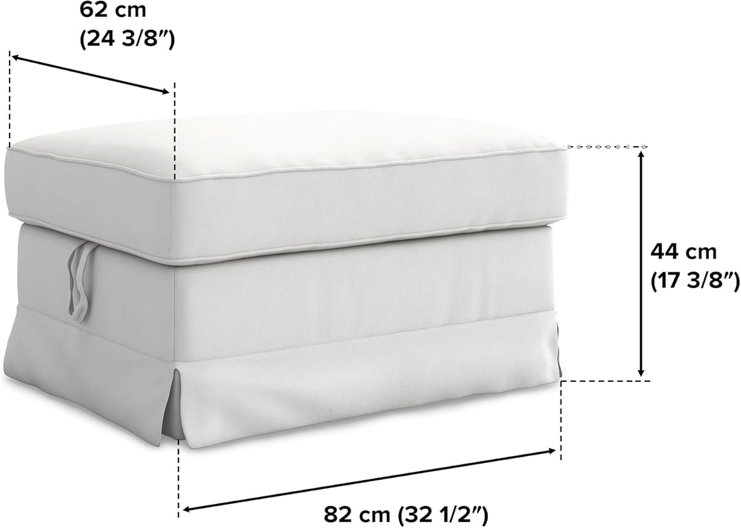 MASTERS OF COVERS Ersatzbezug Kompatibel mit IKEA Ektorp-Fusshocker, Ektorp-Fusshockerbezug, Ektorp-