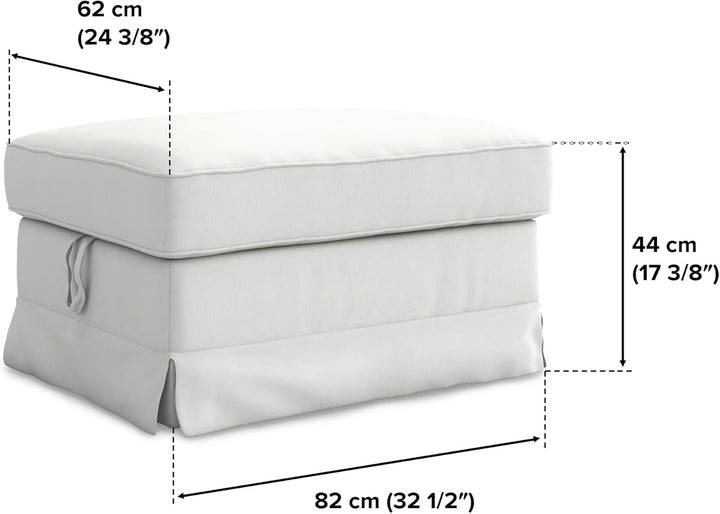 MASTERS OF COVERS Ersatzbezug Kompatibel mit IKEA Ektorp-Fusshocker, Ektorp-Fusshockerbezug, Ektorp-