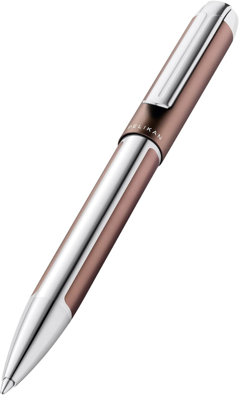 Pelikan Kugelschreiber Pura K40, Mokka, hochwertiger Drehkugelschreiber im Geschenk-Etui, 822817