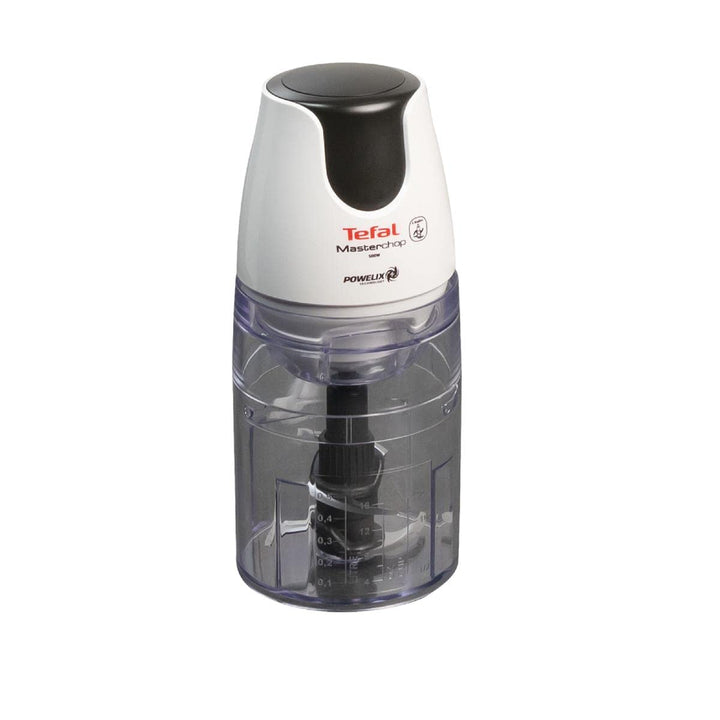 Tefal MB450B Elektrischer Essenszerkleinerer, 0,5 l, transparent, weiss, 500 W, 0,5 l, transparent,