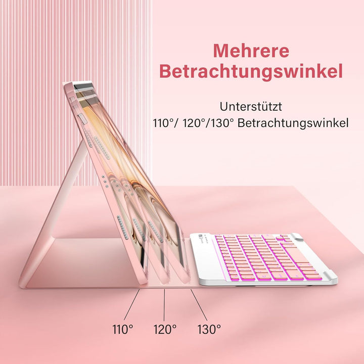 CC Store Hülle mit Tastatur für iPad Air 13 Zoll M3 2025/M2 2024, iPad Pro 12.9 Zoll 6/5/4/3 Gen, Ma