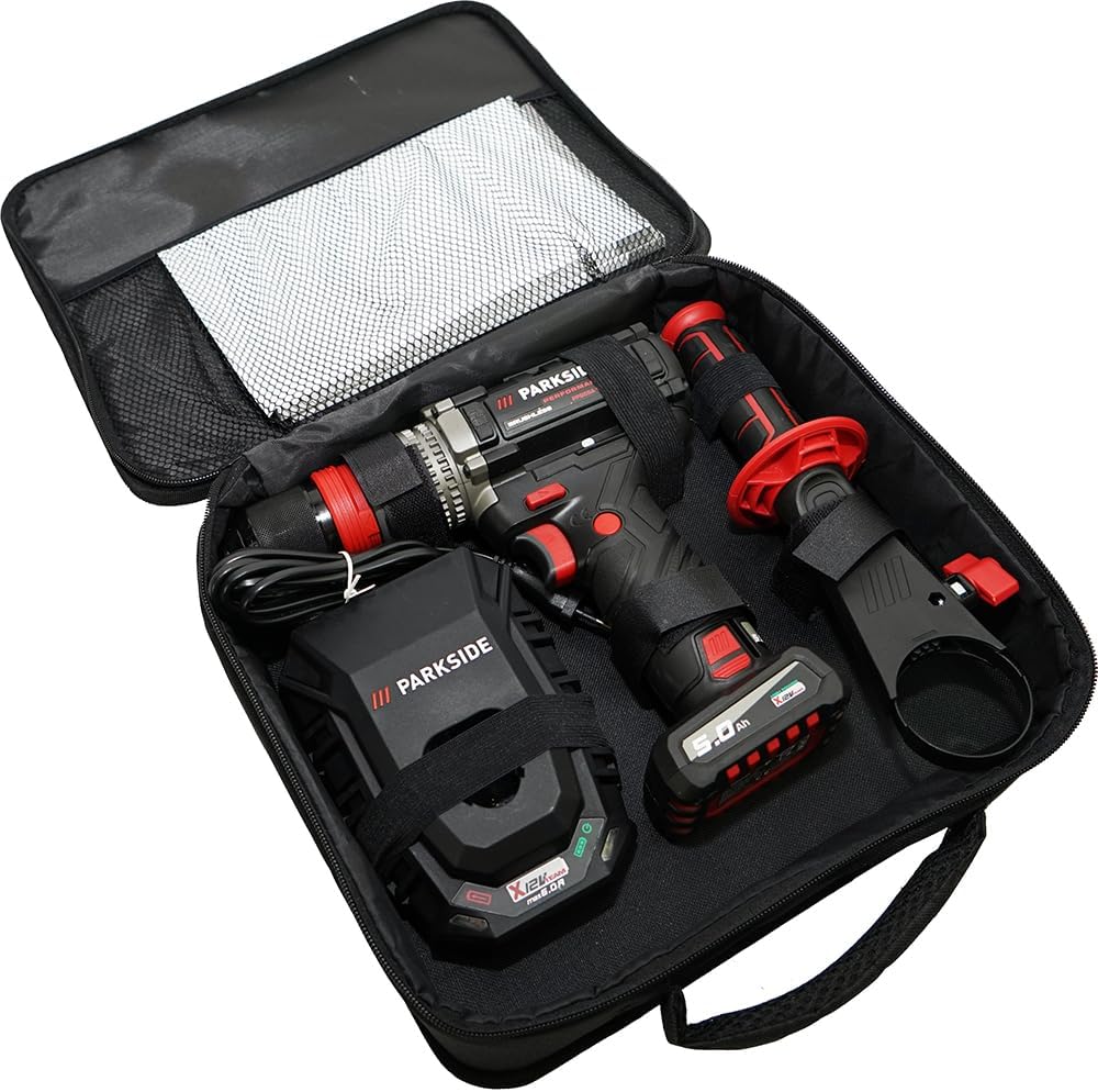 HEADNMORE® Bundle - PARKSIDE PERFORMANCE® 12V Akku Bohrschrauber PPBSSA 12 inkl. 5Ah Akku / 6A Ladeg