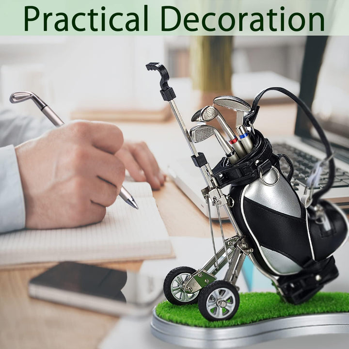 Jishi Golf-Stifthalter, Schreibtisch, Golf-Geschenke für Männer, einzigartige Neuheit, coole Büro-Sc